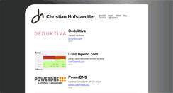 Desktop Screenshot of christian.hofstaedtler.name