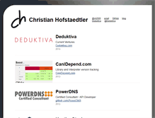 Tablet Screenshot of christian.hofstaedtler.name